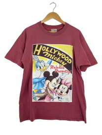 【中古】Disney VINTAGE◆HOLLY WOOD MICKEY/Tシャツ/--/コットン/ブラウン【メンズウェア】