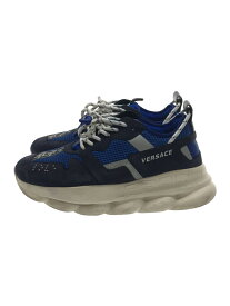 【中古】VERSACE◆REACTION2/ローカットスニーカー/45/BLU/ダッドスニーカー/厚底【シューズ】