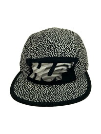 【中古】HUF◆MEMPHIS 10K VOLLEY 5 PANEL CAP/キャップ/FREE/ナイロン/BLK/総柄/メンズ//【服飾雑貨他】