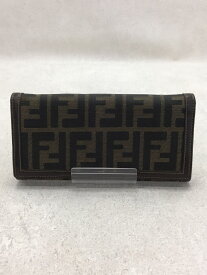 【中古】FENDI◆S.A.S/ズッカ柄/長財布/キャンバス/ブラウン/総柄/メンズ【服飾雑貨他】