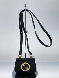 【中古】GUCCI◆バッグ/レザー/BLK【バッグ】