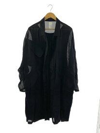 【中古】B Yohji Yamamoto◆18SS/シャツワンピース/ロングシャツ/2/コットン/BLK/無地/nw-c51-809//【レディースウェア】