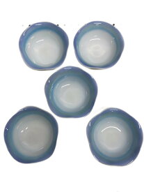 【中古】深川製磁◆アクアブルー/デザート皿揃/皿/5点セット/2710-034【キッチン用品】