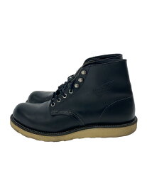 【中古】RED WING◆レースアップブーツ・6インチクラシックプレーントゥ/25.5cm/BLK【シューズ】