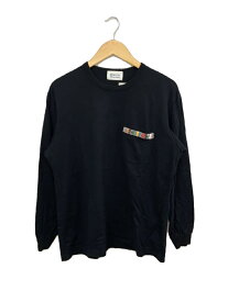 【中古】KUON◆SAKIORI Trimmed Pocket Long Sleeves T-Shirt/M/コットン/2002-CS05【メンズウェア】
