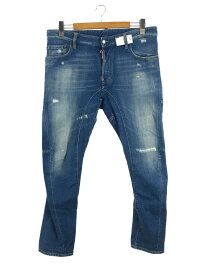 【中古】DSQUARED2◆20SS/TIDY BIKER JEANS/ストレートパンツ/52/ダメージデニム/IDG/S74LB0675【メンズウェア】