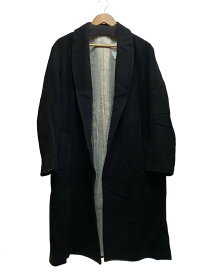 【中古】SIMPLY COMPLICATED◆GOWN COAT/ガウンコート/2/ウール/BLK/SC23AW-SCCT【メンズウェア】