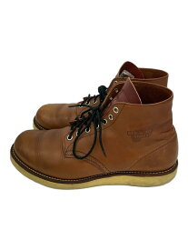 【中古】RED WING◆レースアップブーツ・6インチクラシックプレーントゥ/US9.5/RED【シューズ】