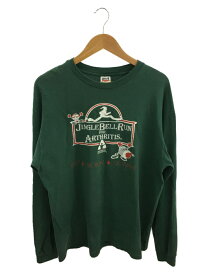 【中古】ANVIL◆USA製/長袖Tシャツ/XL/コットン/GRN【メンズウェア】