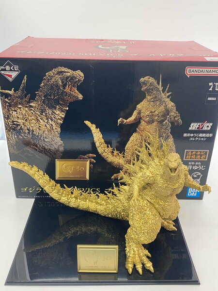 【中古】BANDAI SPIRITS◆ソフビフィギュア/ゴジラ(2023)SOFVIC ゴールドカラーver/内箱無し//【ホビー】