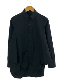 【中古】YOHJI YAMAMOTO◆長袖シャツ/1/コットン/ブラック/無地/FD-B05-004/ヨウジヤマモト//【メンズウェア】