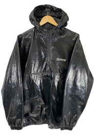 【中古】Supreme◆クリンクルアノラックパーカー/L/ポリエステル/BLK【メンズウェア】