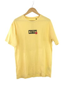 【中古】KITH◆キス/Tシャツ/M/コットン/YLW/無地/KITH TREATS/パステルカラー/黄色【メンズウェア】