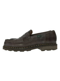 【中古】Paraboot◆REIMS/ランス/ローファー/UK7/ブラウン/レザー【シューズ】