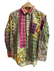 【中古】Engineered Garments◆コンボ ショート カラー シャツ/長袖シャツ/XXS/コットン/マルチカラー【レディースウェア】