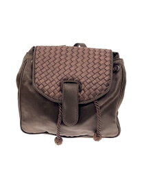 【中古】BOTTEGA VENETA◆リュック/--/ブラウン/インレチャート【バッグ】