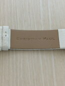 【中古】christian paul/クォーツ腕時計/アナログ/レザー/WHT【服飾雑貨他】