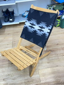 【中古】PENDLETON◆ネイティブオルテガ柄折り畳みチェア/木製椅子【家具】