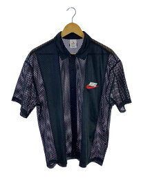 【中古】Supreme◆24SS/Mesh Shirt/半袖シャツ/S/ポリエステル/ブラック/FQ0346-010【メンズウェア】
