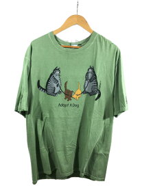 【中古】90s/crazy shirts/Adopt A Dog/Tシャツ/XL/コットン/GRN/プリント【メンズウェア】