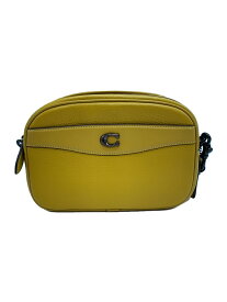 【中古】COACH◆ショルダーバッグ/レザー/YLW/CC386【バッグ】