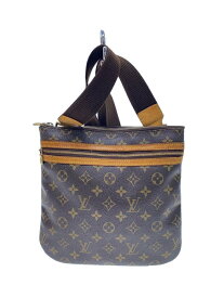 【中古】LOUIS VUITTON◆ポシェット・ボスフォール_モノグラム・キャンバス_BRW/PVC/BRW/M40044【バッグ】