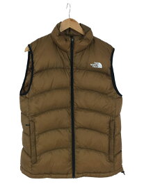 【中古】THE NORTH FACE◆ACONCAGUA VEST_アコンカグアベスト/XL/--/BRW【メンズウェア】