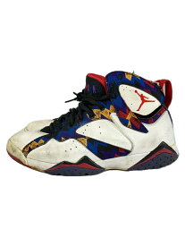 【中古】NIKE◆AIR JORDAN 7 RETRO/エアジョーダンレトロ/ホワイト/304775-142/27.5cm/WHT【シューズ】