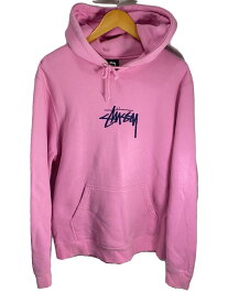 【中古】STUSSY◆パーカー/M/コットン/PNK/118366【メンズウェア】