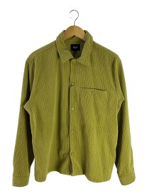 【中古】HUF◆23FW/CO CORDUROY OVERSHIRT/長袖シャツ/M/ポリエステル/YLW/BU00192【メンズウェア】