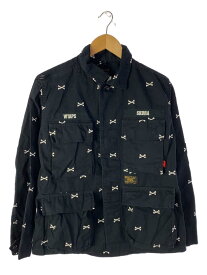 【中古】WTAPS◆JUNGLE LS/クロスボーン/ジャケット/1/ブラック/161GWVND-SHM01S【メンズウェア】