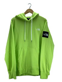 【中古】THE NORTH FACE◆SQUARE LOGO HOODIE_スクエアロゴフーディー/XL/ポリエステル/GRN【メンズウェア】