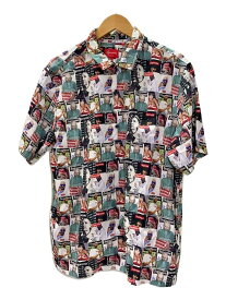 【中古】Supreme◆23SS/Magazin S/S Shirts/半袖シャツ/L/--/マルチカラー/総柄【メンズウェア】
