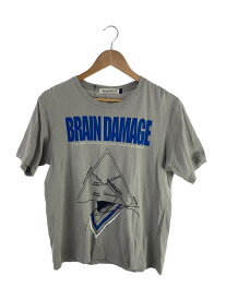 【中古】UNDERCOVER◆Tシャツ/1/コットン/GRY/BRAIN DAMAGE【メンズウェア】