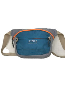 【中古】AIGLE◆ウエストバッグ/ナイロン/BLU/ZNH004J/エーグル【バッグ】