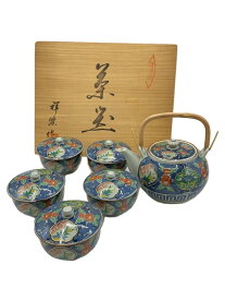 【中古】湯呑/6点セット/有田焼/急須・湯呑セット【キッチン用品】