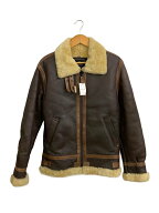 【中古】ALPHA INDUSTRIES◆フライトジャケット/L/羊革/BRW/20804-068【メンズウェア】