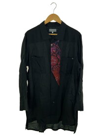 【中古】yohji yamamoto POUR HOMME◆長袖シャツ/2/ブラック/hz-b16-212【メンズウェア】