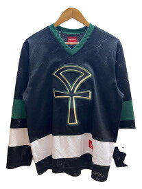 【中古】Supreme◆18ss/ankh hockey jersey/S/ポリエステル/BLK【メンズウェア】