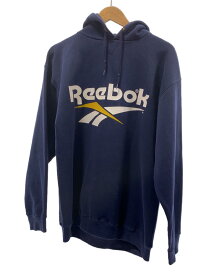 【中古】Reebok◆パーカー/L/コットン/NVY/無地/90s/毛わだち有【メンズウェア】