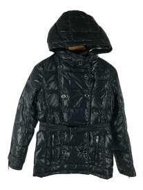 【中古】BURBERRY CHILDREN◆ダウンジャケット/--/ナイロン/BLK/無地/C8C08-441-09【レディースウェア】