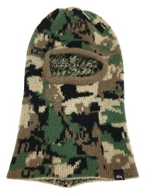 【中古】STUSSY◆Camo Balaclava/ヘッドウェア/ポリエステル/GRN/カモフラ/メンズ/1321168【服飾雑貨他】