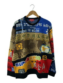 【中古】Supreme◆22aw/Credit Cards Sweater/セーター(厚手)/XL/アクリル/マルチカラー【メンズウェア】