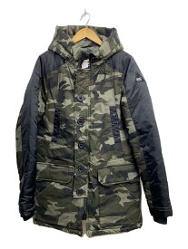 【中古】DENHAM◆15AW/GUIDE CSTC GREEN CAMO/コート/2/コットン/KHK/カモフラ【メンズウェア】