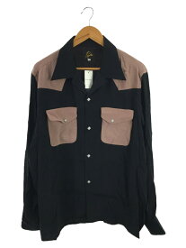 【中古】Needles◆長袖シャツ/23SS/Cowboy Classic Shirt/L/レーヨン/BLK/MR256【メンズウェア】