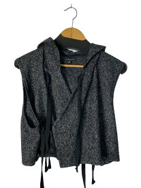【中古】Engineered Garments◆hooded knit vest/ベスト/ストリング/XS/ポリエステル/GRY【レディースウェア】