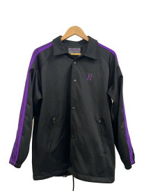 【中古】NEPENTHES◆17aw COACH JACKET/M/ポリエステル/BLK//【メンズウェア】