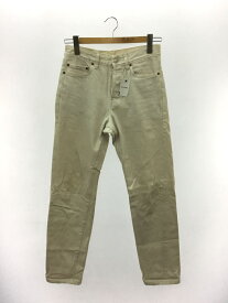 【中古】SEVEN BY SEVEN◆BLEACH DENIM/ボトム/28/コットン/WHT/800-9240079/ヨゴレ有【メンズウェア】