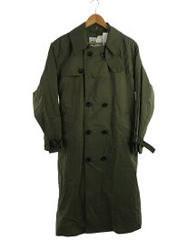 【中古】Barbour◆ベルテッドコート/タグ付き/玉虫色/トレンチコート/36/コットン/カーキ/2001005【メンズウェア】