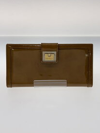 【中古】Salvatore Ferragamo◆長財布/エナメル/CML/無地/レディース【服飾雑貨他】